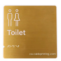 Ada braille rètol criat cartes de placa de metall